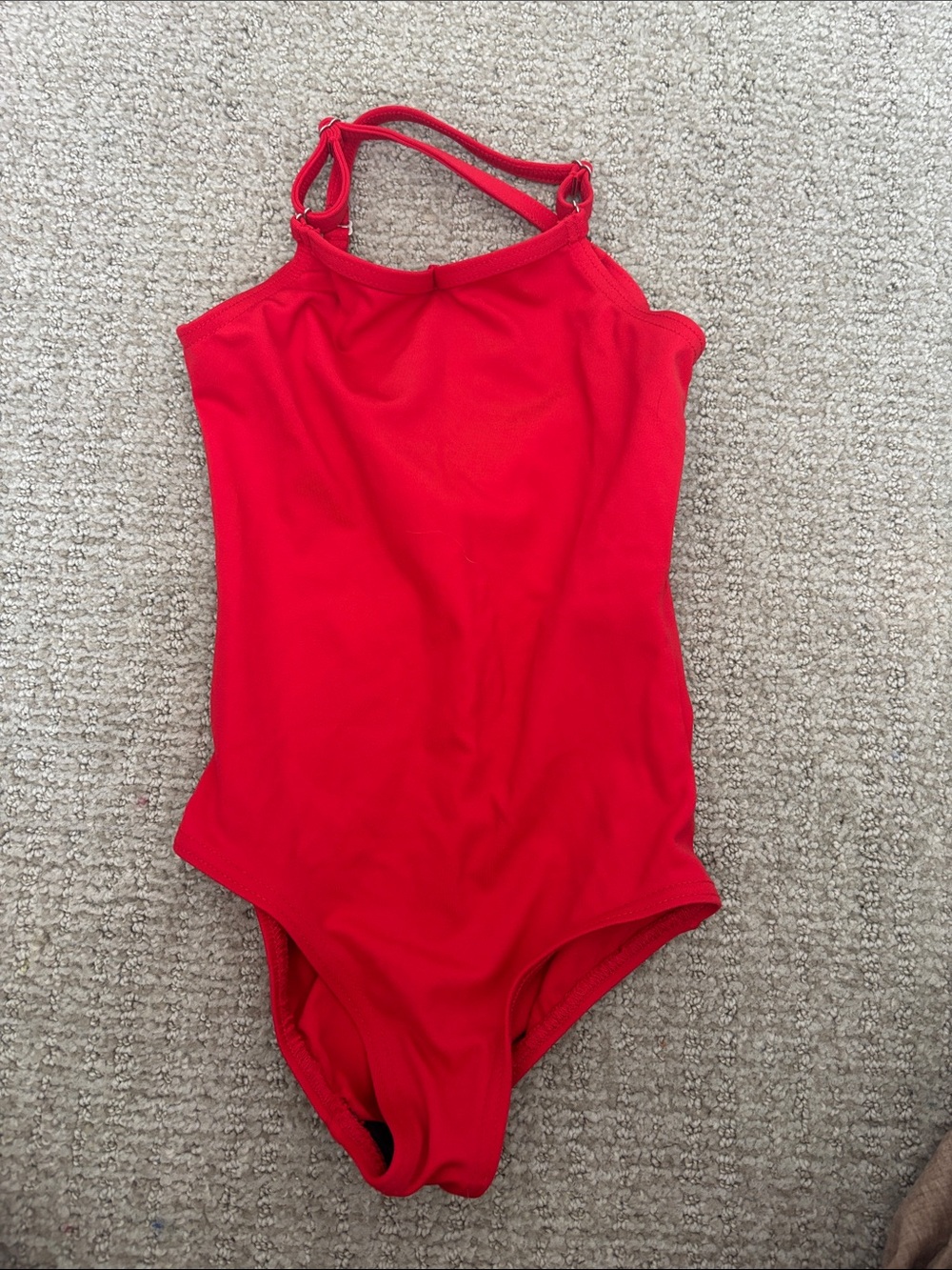 Capezio Bright Red Girls Leotard Size Child Intermediate